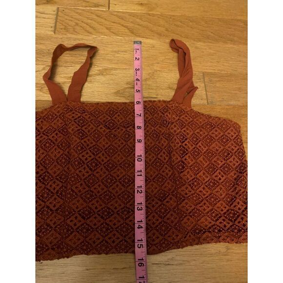 Love to be Spoiled women's rust short cropped casual tank top size XL - Picture 8 of 8